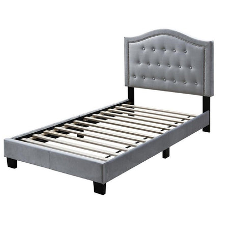 European Style Bed, Button Tufted Headboard