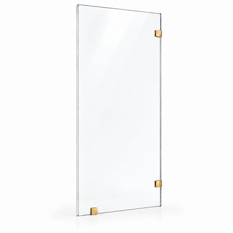 Frameless Bathtub Shower Screen, Reversible Installation