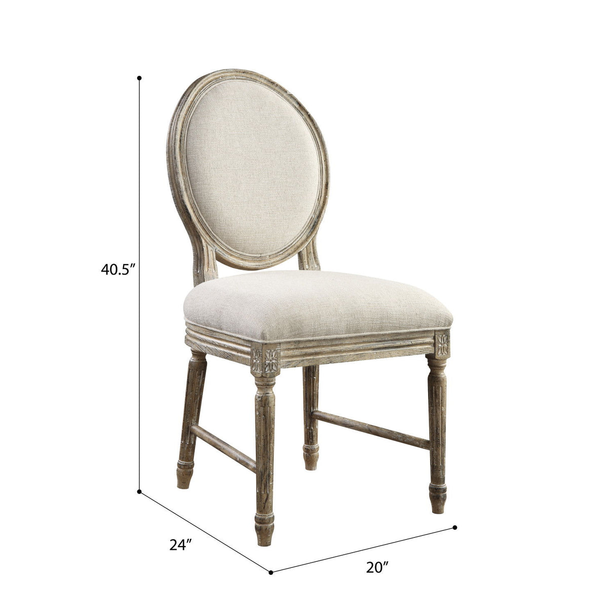 Upholstered Dining Chairs (Set of 2) - Brown