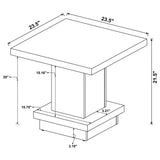 Square Coffee And End Table Set