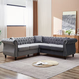 Streamline Modern L-Shaped Corner Sofa