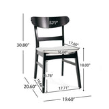 Modern Dining Chairs With Cushioned Seat (Set of 2)