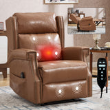 Manual Recliner Chair With Heavy Duty Motion Mechanism, 8 Vibrating Nodes And 3 Massage Modes For Living Room