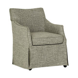 London - Upholstered Skirted Dining Arm Chair