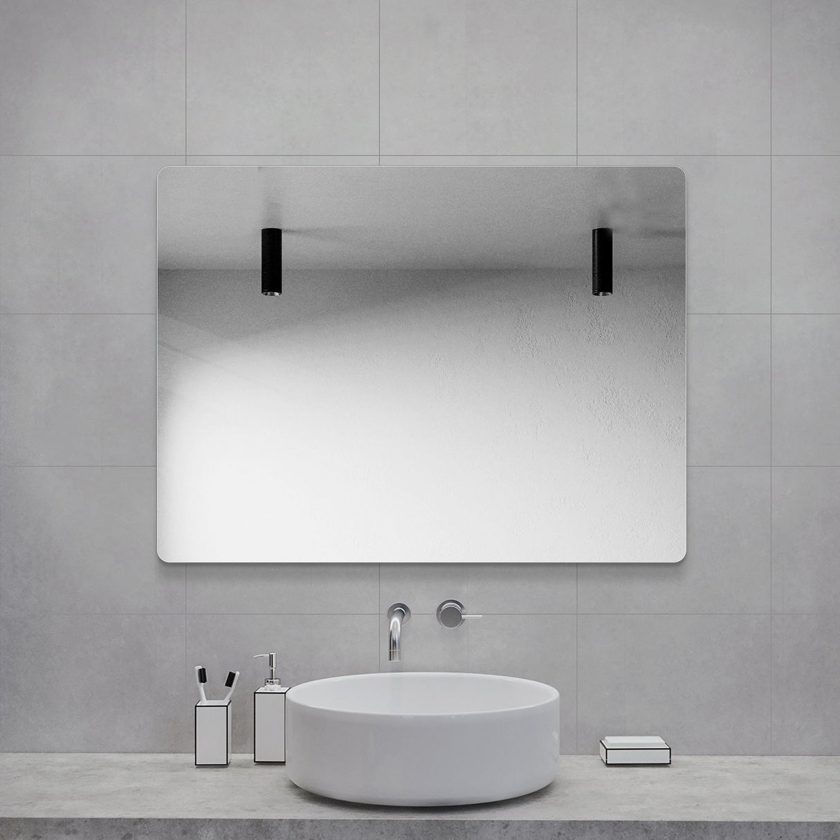 Modern Frameless Bathroom Vanity Mirror