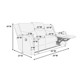 Modern Style Living Room Set, Manual Motion