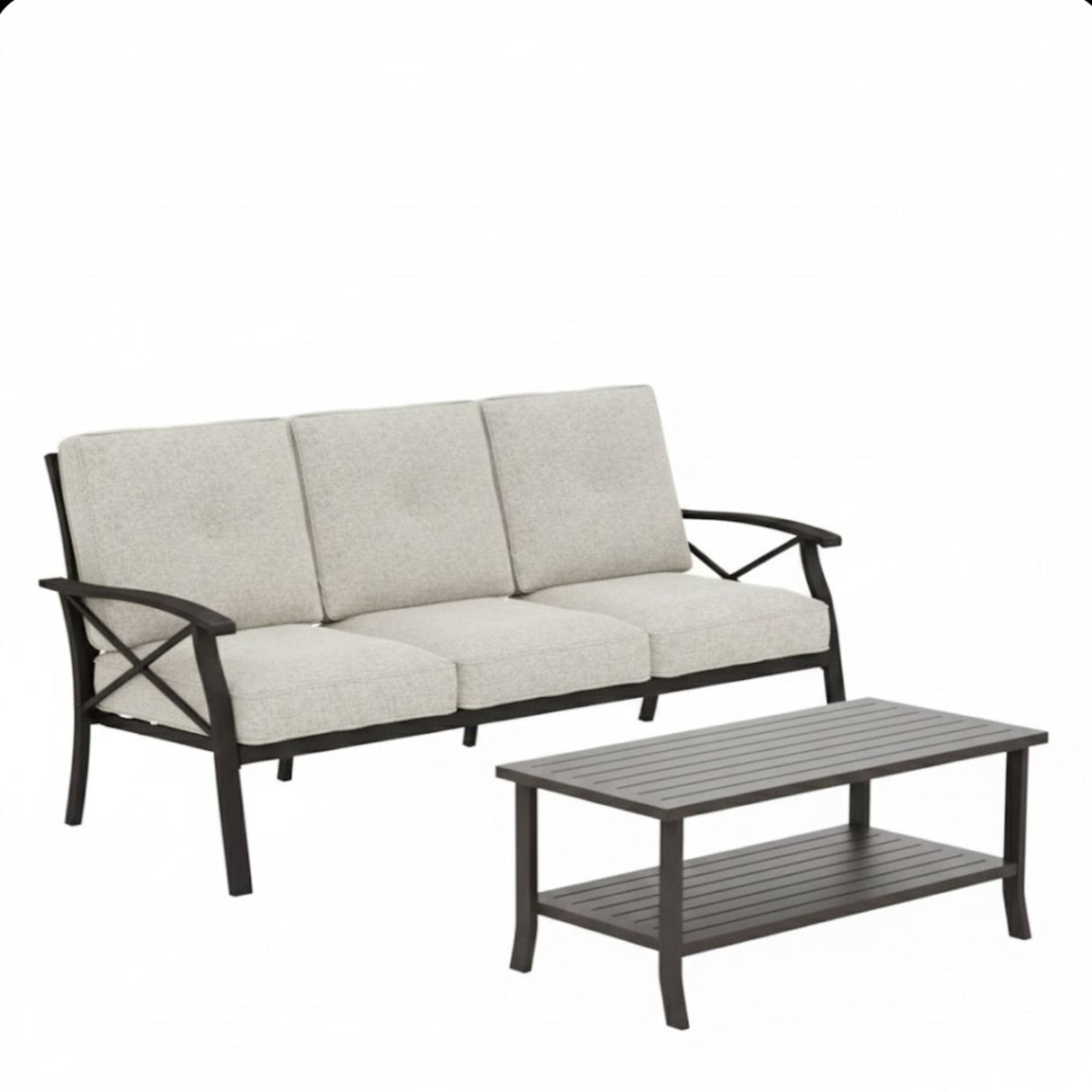 Patio Furniture Set & Coffee Table For Backyard