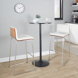 Mason Mara - Contemporary Fixed Height Barstool (Set of 2)