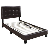 Contemporary Style Bed, Rectangle Headboard