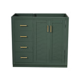 Retro Style Bathroom Vanity, 3 Drawers & Soft Closing Doors