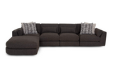 Laney 4-Piece Sofa w/ Ottoman - 93804x2+93803x2+93819