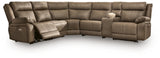 Max-Momentum 6-Piece Power Reclining Sectional with Audio Console - PC82305S9