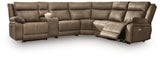 Max-Momentum 6-Piece Power Reclining Sectional with Audio Console - PC82305S9