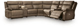 Max-Momentum 7-Piece Power Reclining Sectional with Audio Consoles - PC82305S7