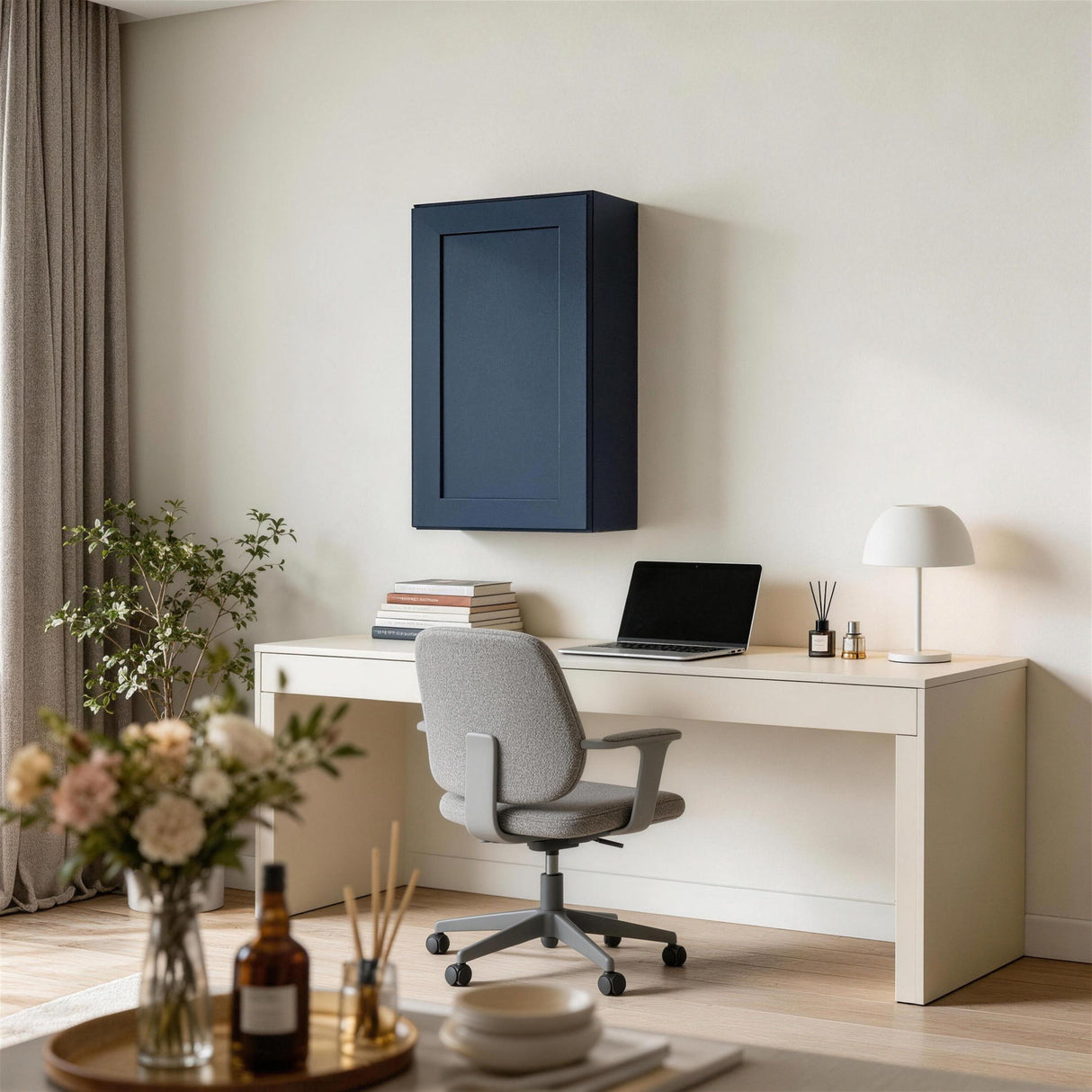 Shaker Wall Cabinet With 2 Adjustable Shelves