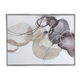Large Modern Oil Painting, Hand Painted Abstract Watercolor Texture - Multicolor