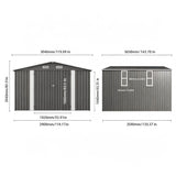 Outdoor Storage Shed With Lockable Doors