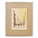 European Cities Watercolor Framed Prints (Set of 2) - Brown