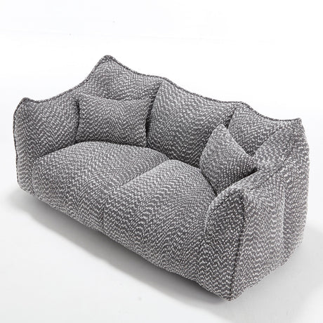 Comfortable Dual Beanbag Chair With High Resilience Foam Core For 2 People