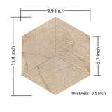 Hexagon Natural Marble Polished Tile For Wall And Floor (Set of 12)