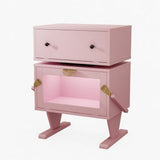 Robot LED Nightstand With 360° Rotating Drawer