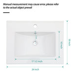 Premium Rectangular Vanity Top With Single Faucet Hole And Overflow