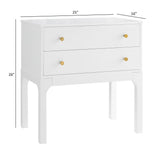 Alonso - 2 Drawer Nightstand - White