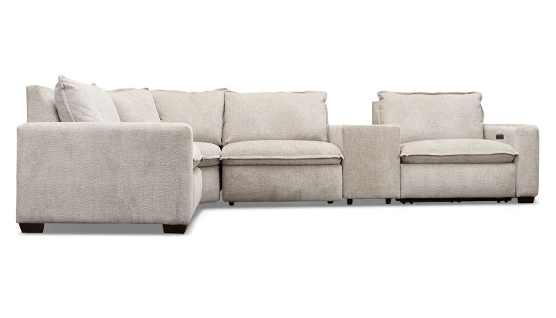 Z Loveshack 5-Piece Reclining Sectional w/ Console - LARDSLVS+WEDSLVST+ARCDSLVSx2+RARDSLVS+CODSLVST