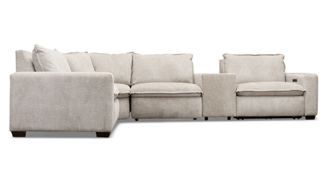 Z Loveshack 5-Piece Reclining Sectional w/ Console - LARDSLVS+WEDSLVST+ARCDSLVSx2+RARDSLVS+CODSLVST