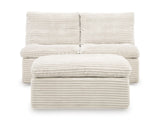 Fannin Armless Chair with Ottoman - PC8430431