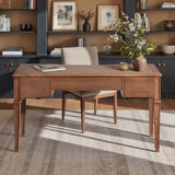 Dauphin - 3 Drawer Executive Desk - Brown