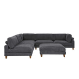 Modern Modular Sectional With Adjustable Back Support