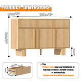 Curved Credenza, Wide Storage Cabinet For Dining Room