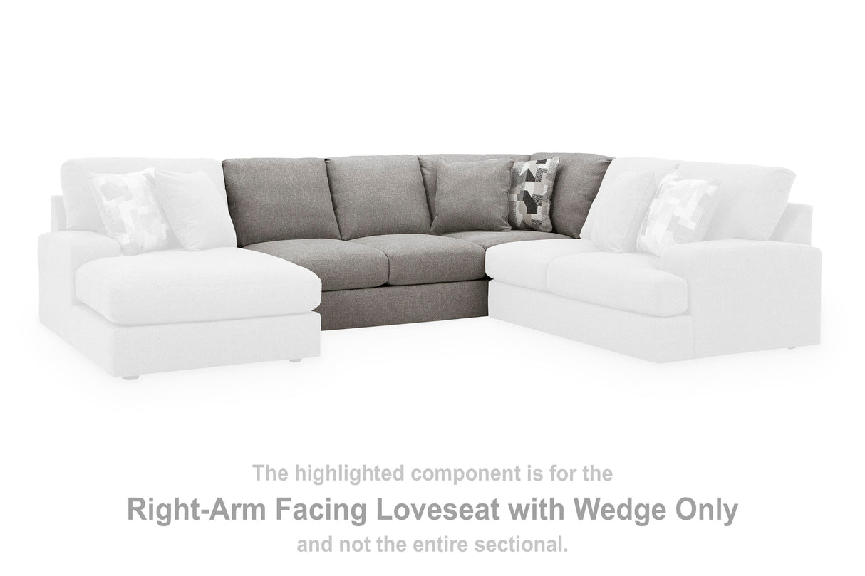 Lindon Right-Arm Facing Loveseat with Wedge - 8470426