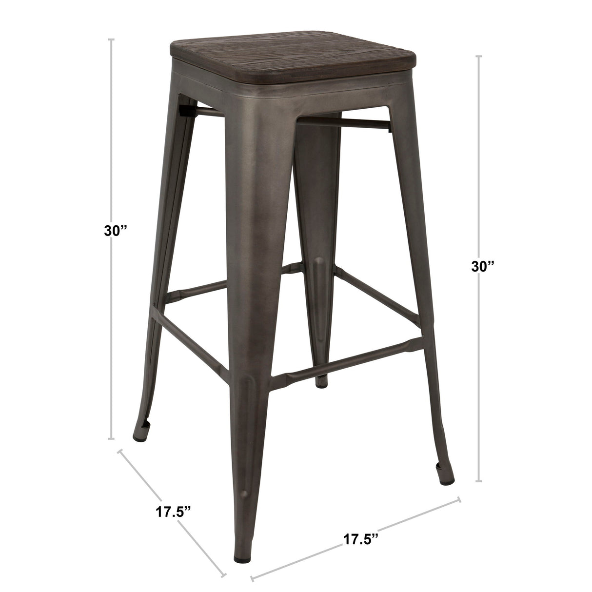 Oregon - Contemporary Barstool (Set of 2)