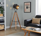 Ahoy - Industrial Floor Lamp - Natural / Antique