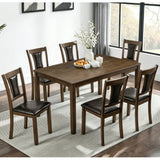 Modern Dining Table Set With Upholstered Chairs