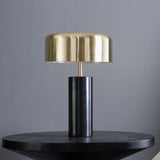 Desk Lamp With Drum Shade - Black