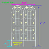 Metal Garden Trellis Rustproof Trellis For Climbing Plant Outdoor Flower Support