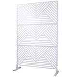 Freestanding Outdoor & Indoor Freestanding Metal Privacy Screen