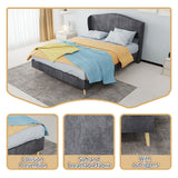Upholstered Bed, Tufted Headboard, Comfortable Sleep