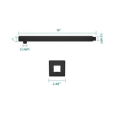 Wall Mounted Shower Arm With Flange