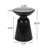 Outdoor Modern Metal End Large Table