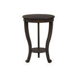 Accent End Table, 2 Tier, Traditional - Walnut