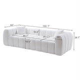 Marshmallow Cloud Compressed Sofa Oversized With 2 Cushions