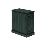 Accent Table With Storage Drawer For Living Room - Blue