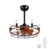 Modern Farmhouse Ceiling Fan, Adjustable Hanging