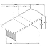 Mason - Removable Extension Leaf Dining Table - Black