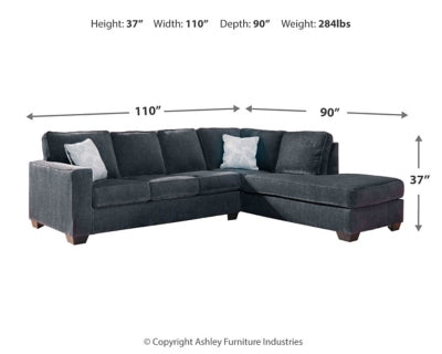 Altari 2-Piece Sleeper Sectional with Chaise - 87213S3