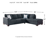 Altari 2-Piece Sleeper Sectional with Chaise - 87213S3